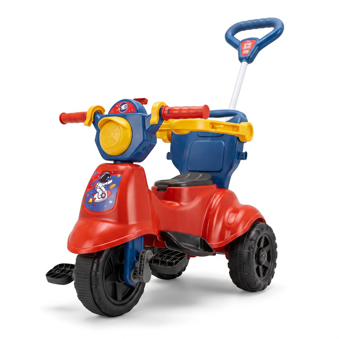Scooter Baby Astro - vermelha com tema espacial